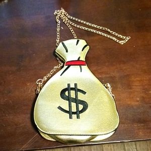 GOLD MONEY BAG PURSE